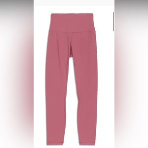 LULU LEMON PINK 7/8 leggings